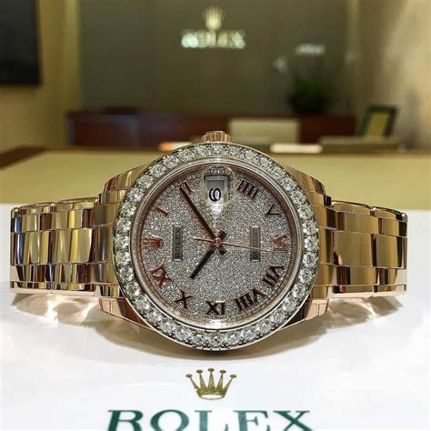 Rolex Pearlmaster 39 Everose Gold Paved Diamond 